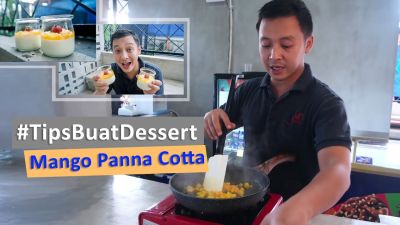 King of Dessert, Indra Lesmana, Bagikan Resep Membuat Mango Panna Cotta yang Super Lembut