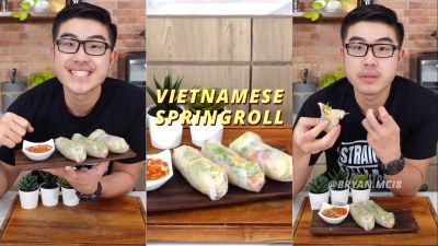 Resep Vietnamese Spring Roll ala Bryan Ferrysienanda Ini Cocok Banget Buat Vegetarian!