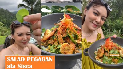 Resep Sehat dan Segar Salad Pegagan dengan Base Genep khas Bali ala Sisca!