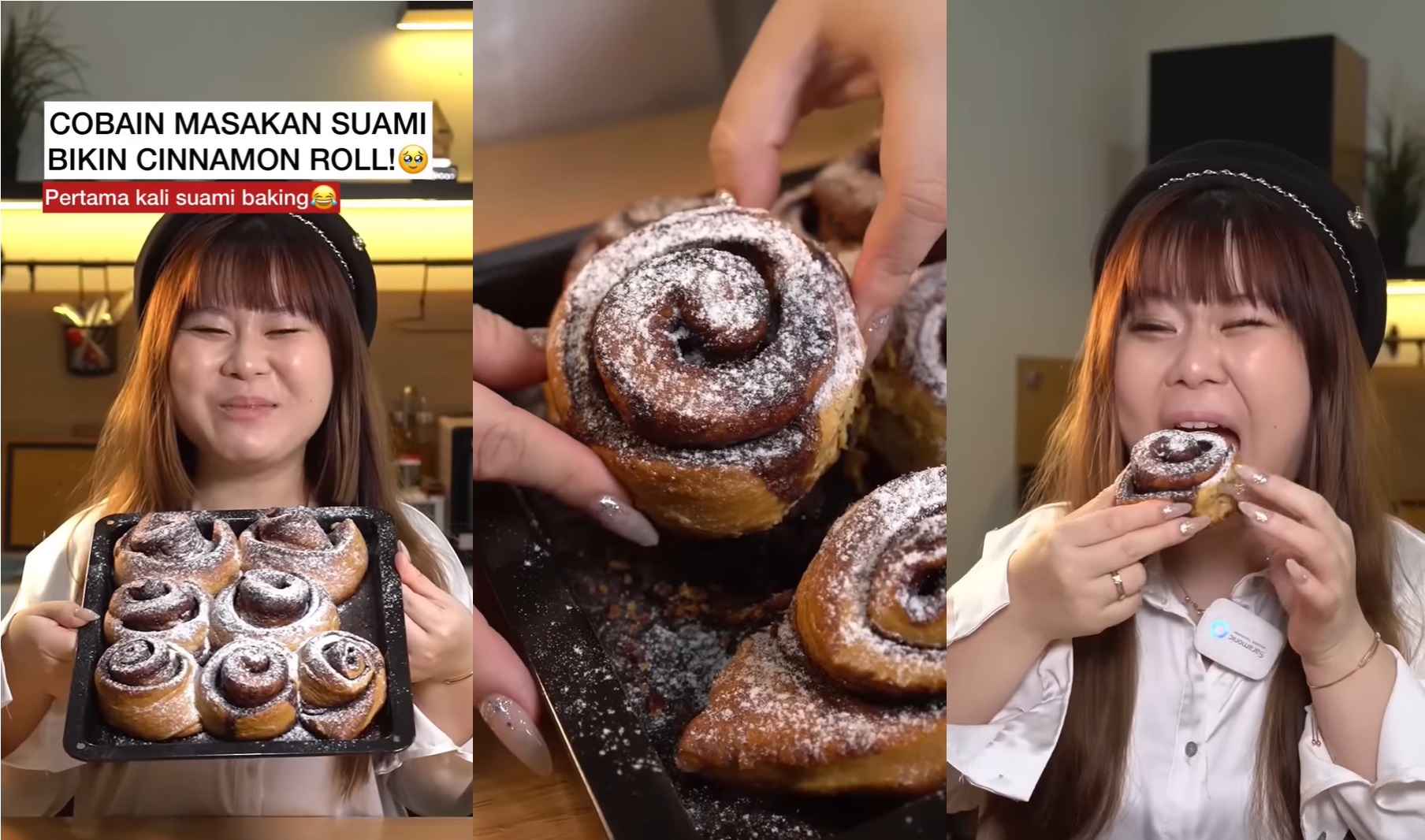 Vinny Laurencia Akui Cinnamon Roll Buatan Suaminya Lezat Meski Bentuknya Tidak Meyakinkan!