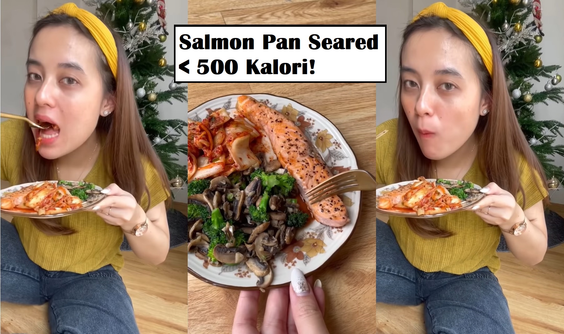 Resep Lunch Box Pan Seared Salmon Rendah Kalori dan Tinggi Protein ala Stefani Horison!