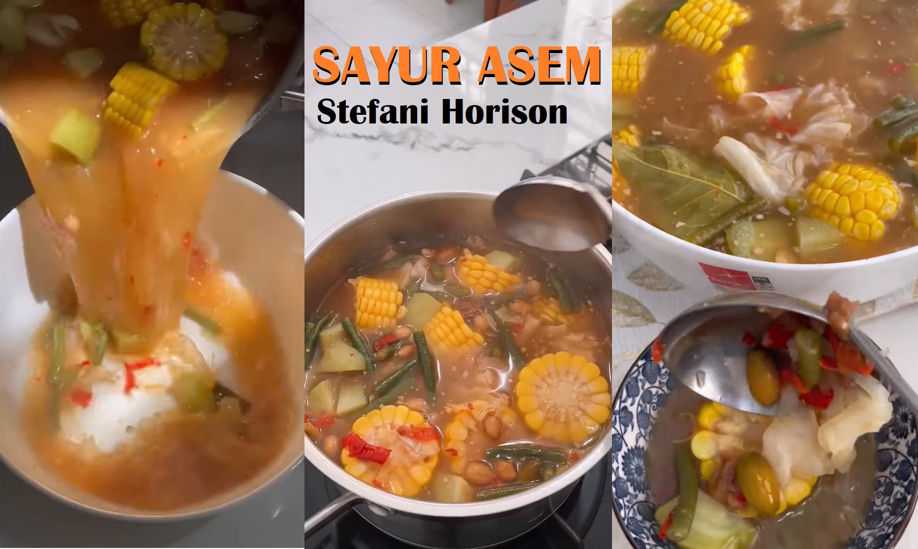 Resep Membuat Sayur Asem Segar ala Stefani Horison, Dijamin Nambah Nasi!