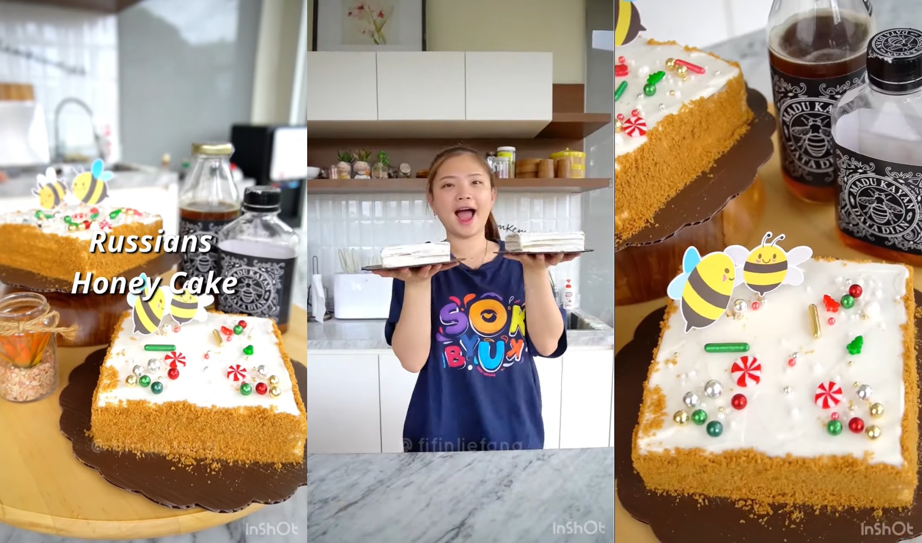 Fifin Liefang Bagikan Resep Membuat Russian Honey Cake yang Super Sweet!
