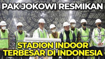 Bersama Presiden Joko Widodo, Menteri BUMN Erick Thohir Resmikan Indoor Multifunction Stadium di GBK!