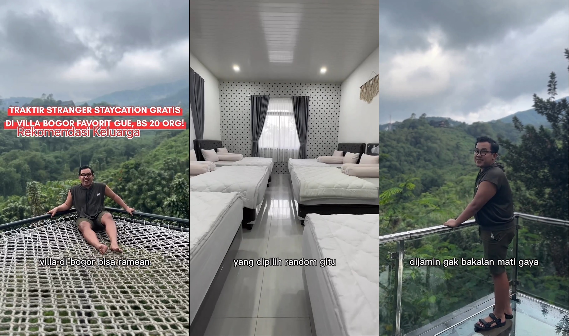 Biar Liburan Gak Kesepian, Ajak Keluarga Menginap di Villa Rekomendasi Adhe Tora TV di Bogor yang Muat 20 Orang Ini!