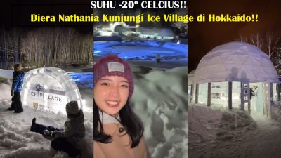 Suhu -20º Celcius Tak Menyurutkan Semangat Diera Nathania dan Suami Jelajahi Festival Salju di Hokkaido!