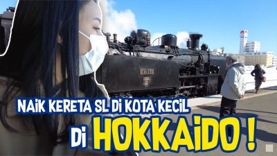 Diera Nathania Kunjungi Kota Kecil di Hokkaido dengan Kereta Retro Bareng Suami Tercinta!
