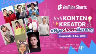 Sukses di 6 Kota Besar, #NgeShortsBareng Kali Ini Cari Kreator Kreatif di Yogyakarta!